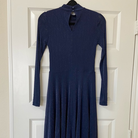 SHEIN Midi Dress in Navy Blue Size M - Picture 6 of 8